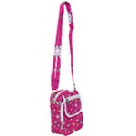 cute pink christmas pattern Shoulder Strap Belt Bag