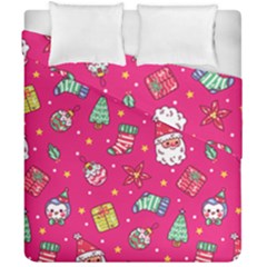 cute pink christmas pattern Duvet Cover Double Side (California King Size) from ArtsNow.com