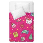 cute pink christmas pattern Duvet Cover Double Side (Single Size)