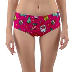 Reversible Mid-Waist Bikini Bottoms 