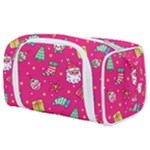 cute pink christmas pattern Toiletries Pouch