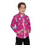 cute pink christmas pattern Kids  Windbreaker