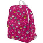 cute pink christmas pattern Top Flap Backpack