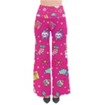 cute pink christmas pattern So Vintage Palazzo Pants