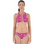 cute pink christmas pattern Perfectly Cut Out Bikini Set