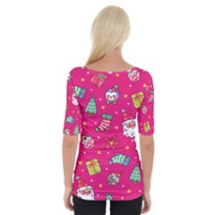 Wide Neckline T-Shirt 