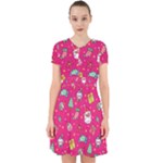 cute pink christmas pattern Adorable in Chiffon Dress