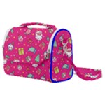 cute pink christmas pattern Satchel Shoulder Bag