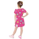 Kids  Short Sleeve Velvet Dress 