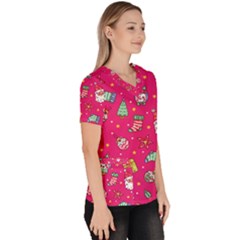 Women s V-Neck Scrub Top 