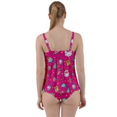 Twist Front Tankini Set 