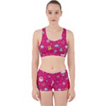 cute pink christmas pattern Work It Out Gym Set