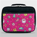 cute pink christmas pattern Lunch Bag