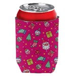 cute pink christmas pattern Can Holder