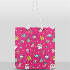 Full Print Rope Handle Tote (Large) 