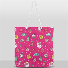 Full Print Rope Handle Tote (Large) 