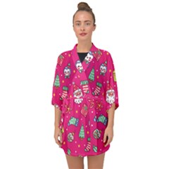 Half Sleeve Chiffon Kimono 