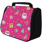 cute pink christmas pattern Full Print Travel Pouch (Big)