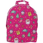 cute pink christmas pattern Mini Full Print Backpack