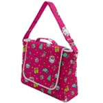 cute pink christmas pattern Box Up Messenger Bag