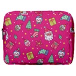 cute pink christmas pattern Make Up Pouch (Large)