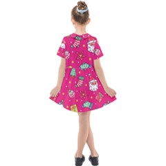 Kids  Short Sleeve Shirt Dress 