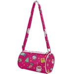 cute pink christmas pattern Mini Cylinder Bag