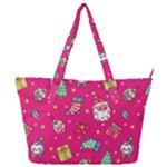 cute pink christmas pattern Full Print Shoulder Bag