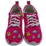 cute pink christmas pattern Mens Athletic Shoes