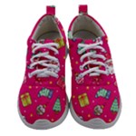 cute pink christmas pattern Women Athletic Shoes