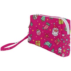 cute pink christmas pattern Wristlet Pouch Bag (Small) from ArtsNow.com