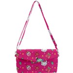 cute pink christmas pattern Removable Strap Clutch Bag