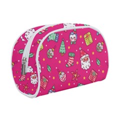 cute pink christmas pattern Make Up Case (Small) from ArtsNow.com