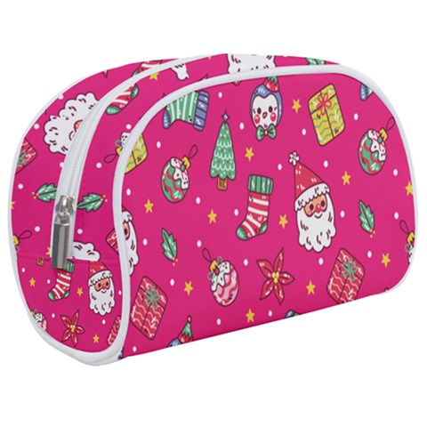 cute pink christmas pattern Make Up Case (Medium) from ArtsNow.com