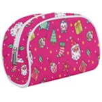 cute pink christmas pattern Make Up Case (Medium)