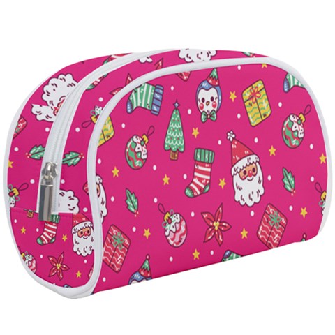 cute pink christmas pattern Make Up Case (Large) from ArtsNow.com