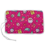 cute pink christmas pattern Pen Storage Case (S)