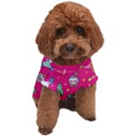 cute pink christmas pattern Dog T-Shirt