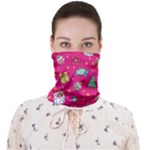 cute pink christmas pattern Face Covering Bandana (Adult)