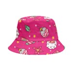 cute pink christmas pattern Bucket Hat