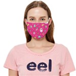 cute pink christmas pattern Cloth Face Mask (Adult)