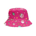 cute pink christmas pattern Inside Out Bucket Hat