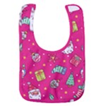 cute pink christmas pattern Baby Bib