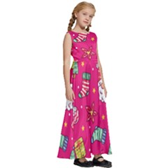 Kids  Satin Sleeveless Maxi Dress 