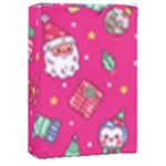 cute pink christmas pattern Playing Cards Single Design (Rectangle) with Custom Box