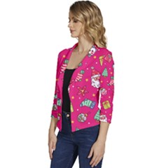 Women s Casual 3/4 Sleeve Spring Jacket 