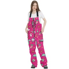 Women s Front Zip Ski And Snowboard Bib Pants 