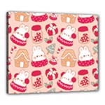 cute christmas cartoon Canvas 24  x 20  (Stretched)