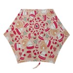 cute christmas cartoon Mini Folding Umbrellas