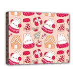 cute christmas cartoon Deluxe Canvas 20  x 16  (Stretched)